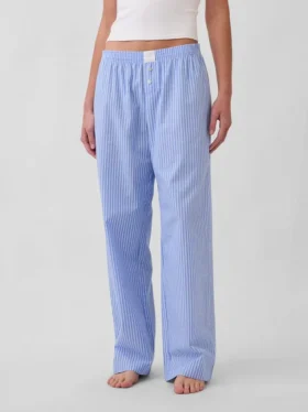 Pyjamasbukser i poplin