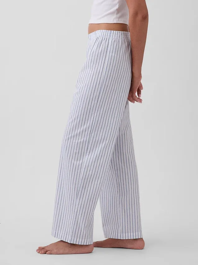 Pyjamasbukser i poplin