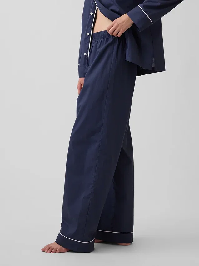 Pyjamasbukser i poplin