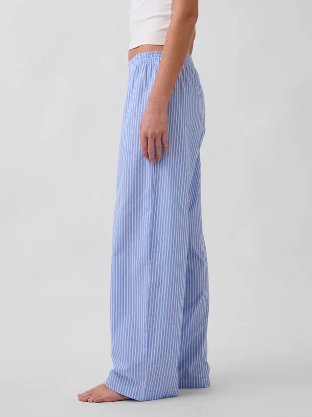 Pyjamasbukser i poplin