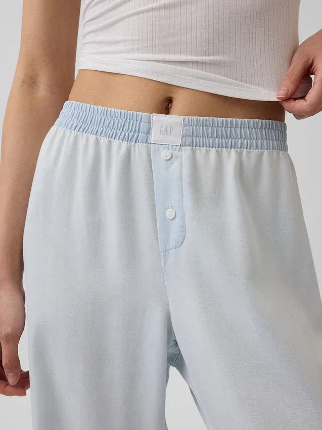 Pyjamasbukser i poplin