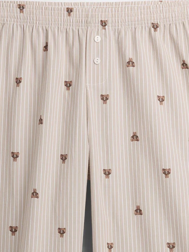 Pyjamasbukser i poplin