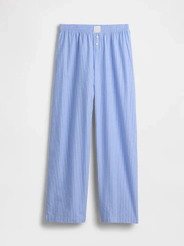 Pyjamasbukser i poplin