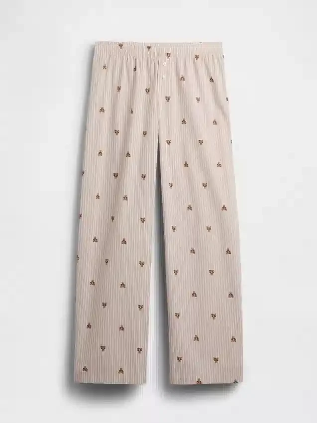Pyjamasbukser i poplin