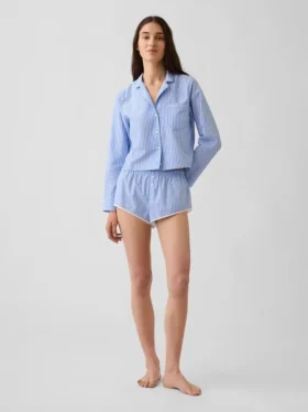Pyjamasbukser i poplin Shorts