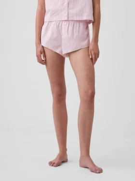 Pyjamasbukser i poplin Shorts