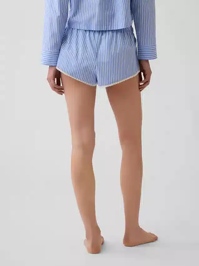 Pyjamasbukser i poplin Shorts