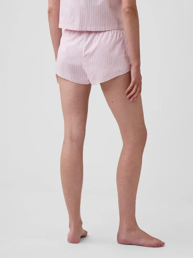 Pyjamasbukser i poplin Shorts
