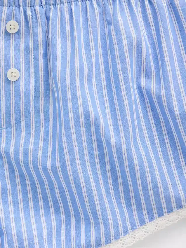 Pyjamasbukser i poplin Shorts