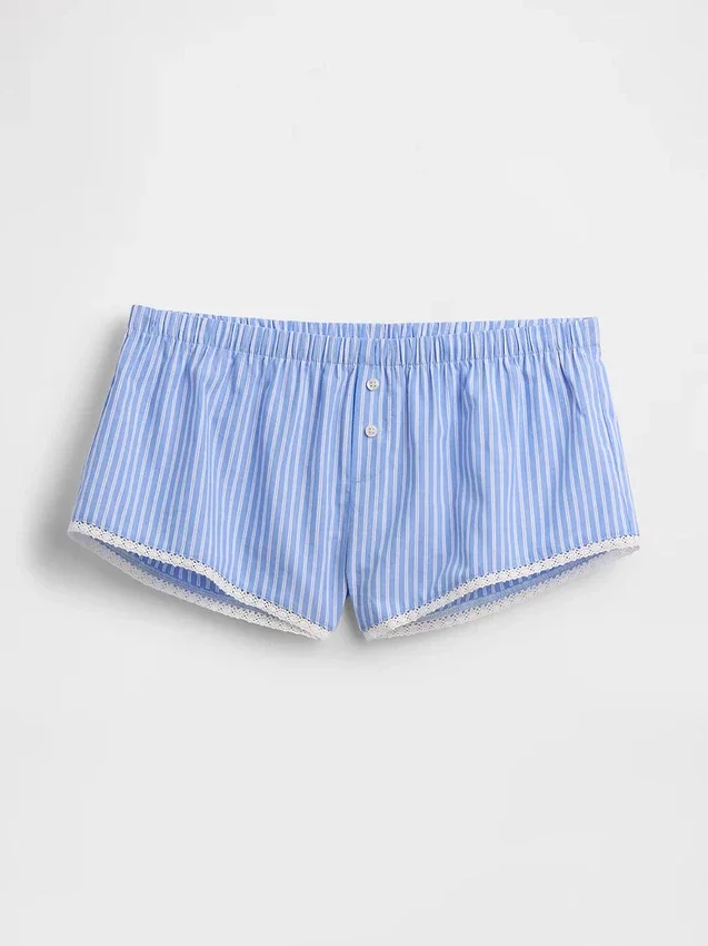 Pyjamasbukser i poplin Shorts