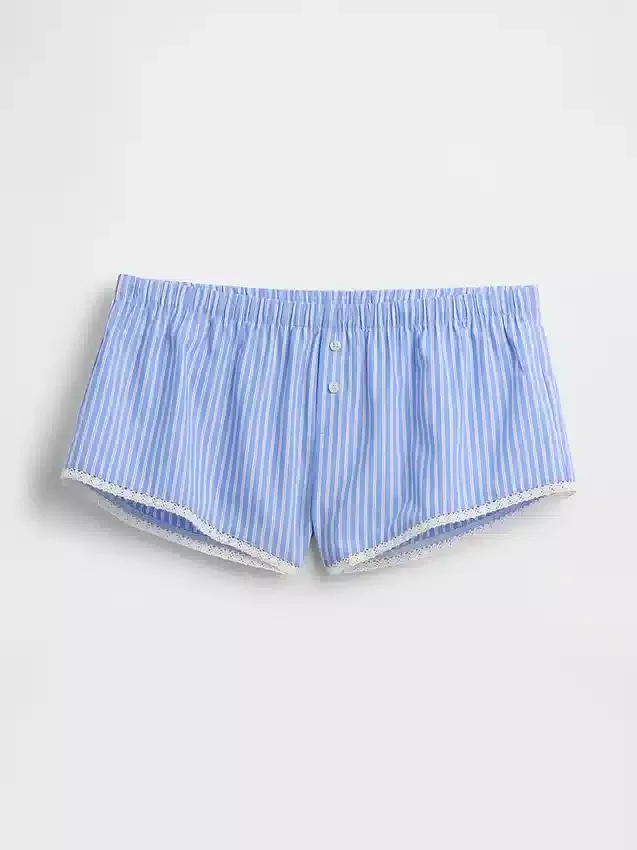Pyjamasbukser i poplin Shorts