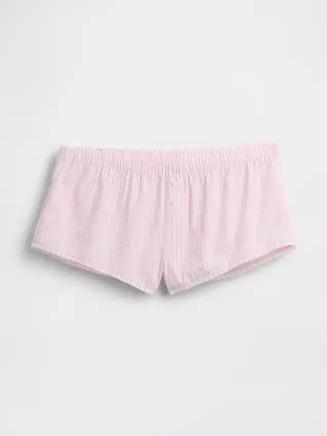 Pyjamasbukser i poplin Shorts