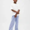 Pyjamasbukser i resirkulert flanell for barn