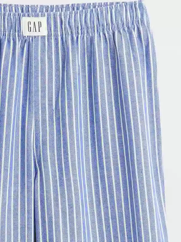 Pyjamasbukser i resirkulert flanell for barn