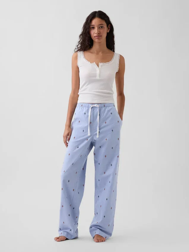 Pyjamasbukser med avslappet passform
