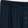 Pyjamasbukser med mini-ribb og vide ben
