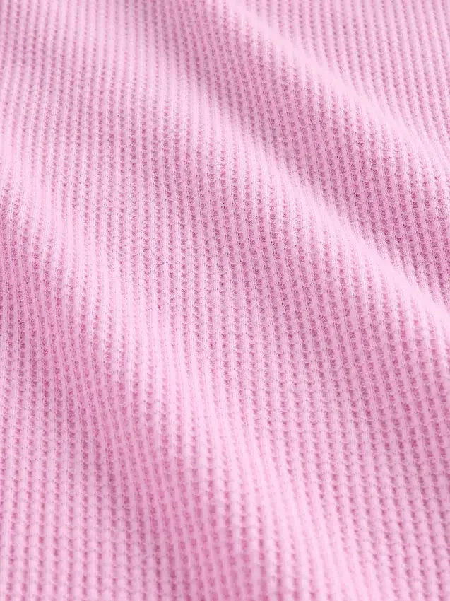 Pyjamasbukser med vaffelstrikk og vide ben