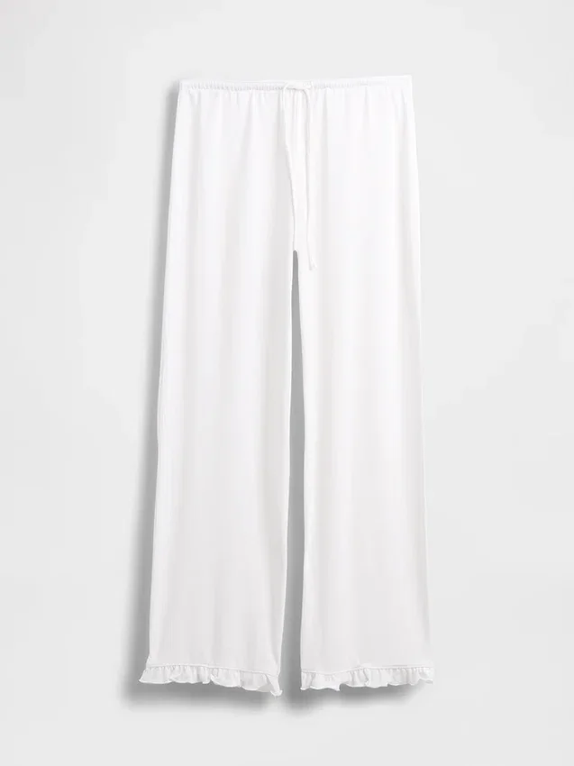 Pyjamasbukser med volanger