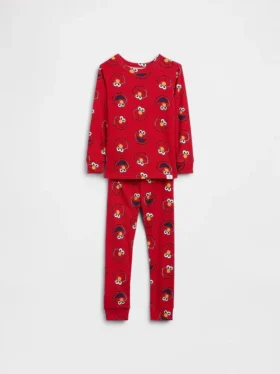Pyjamasett for Baby og Småbarn fra Sesamstien i økologisk børstet bomull med Elmo