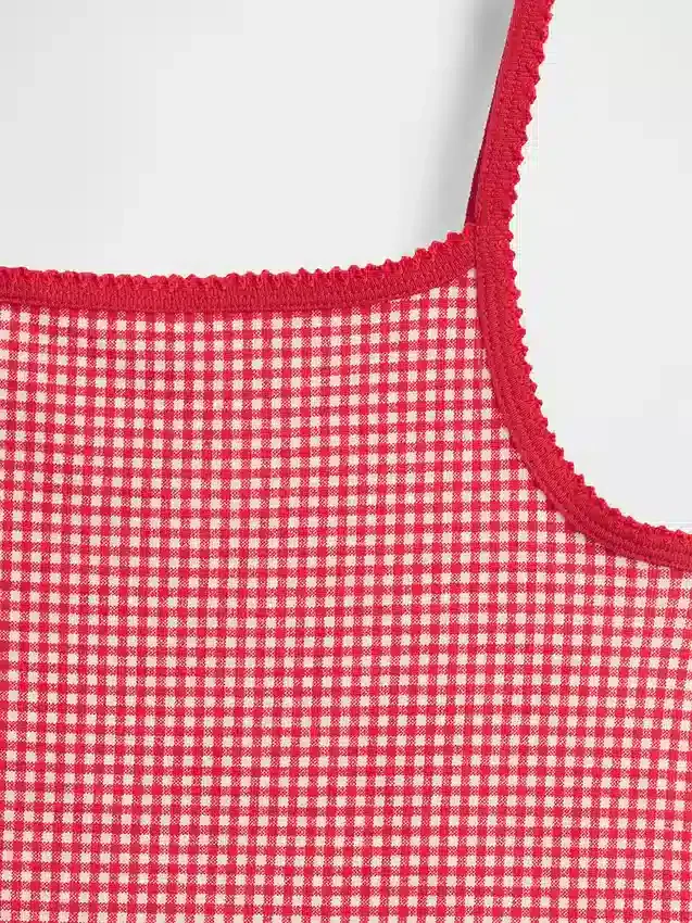 Pyjamasett for barn i økologisk børstet bomull med topp og Shorts