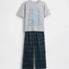 Pyjamasett for barn i resirkulert materiale