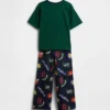 Pyjamasett for barn i resirkulert materiale