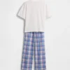 Pyjamasett for barn i resirkulert materiale