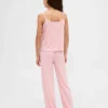 Pyjamasett for barn i resirkulert pointelle-strikk