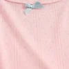 Pyjamasett for barn i resirkulert pointelle-strikk