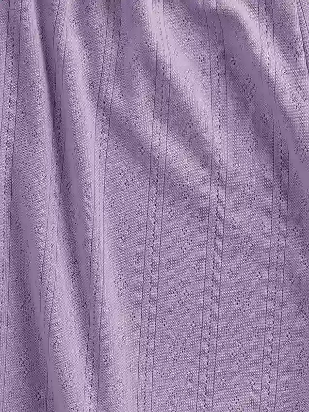 Pyjamasett for barn i resirkulert pointelle-strikk