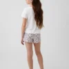 Pyjamasett for barn med Winnie the Pooh i resirkulert ribbestrikk i Shorts