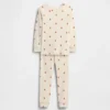 Pyjamasett for barn og baby i økologisk børstet bomull med Pumpkin Bear-motiv