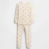Pyjamasett for barn og baby i økologisk børstet bomull med Pumpkin Bear-motiv