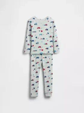Pyjamasett i økologisk børstet bomull for Baby og Småbarn