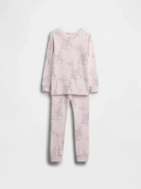 Pyjamasett i økologisk børstet bomull for Baby og Småbarn