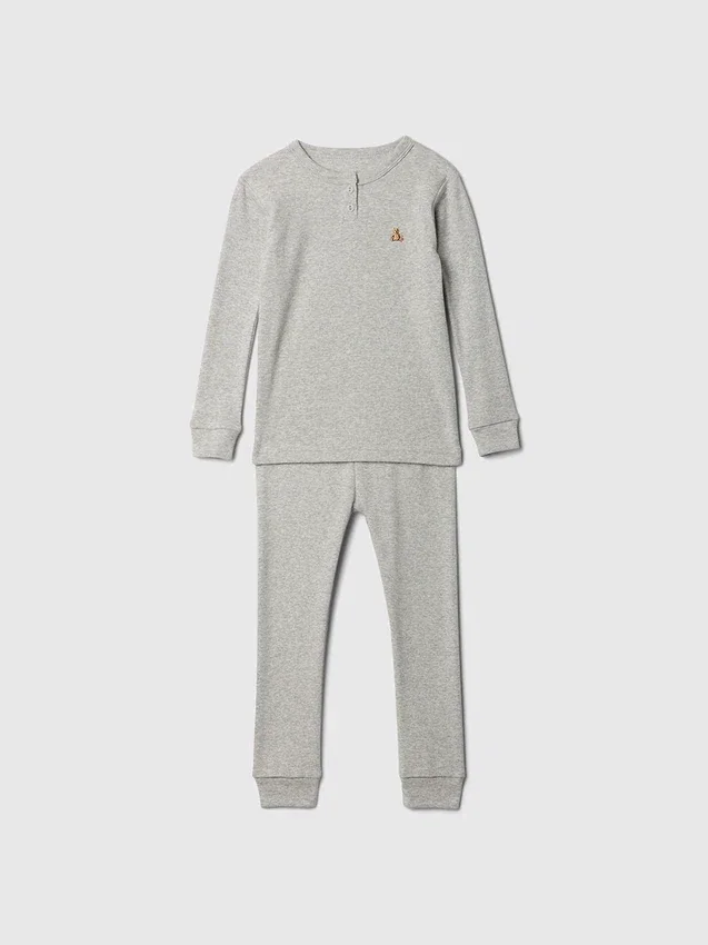 Pyjamasett i økologisk børstet bomull for Baby og Småbarn