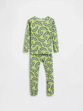 Pyjamasett i økologisk børstet bomull for Baby og Småbarn