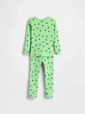 Pyjamasett i økologisk børstet bomull for Baby og Småbarn
