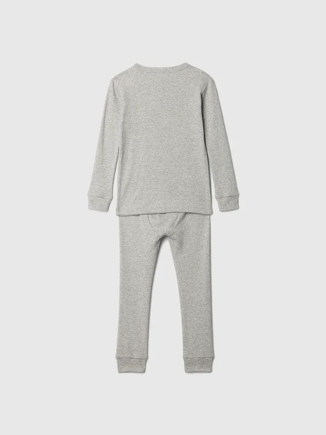 Pyjamasett i økologisk børstet bomull for Baby og Småbarn