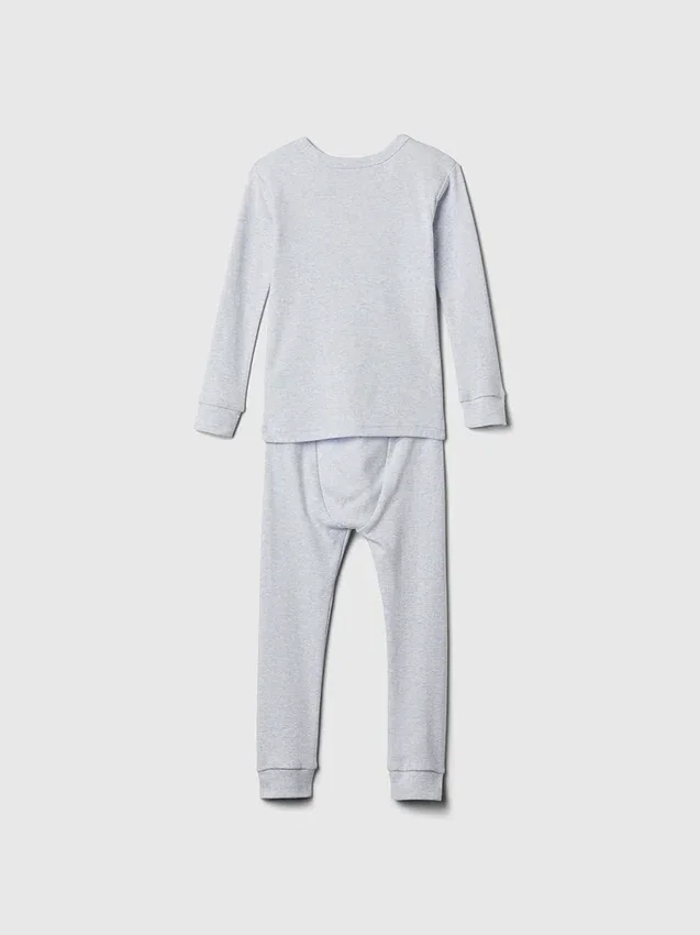 Pyjamasett i økologisk børstet bomull for Baby og Småbarn