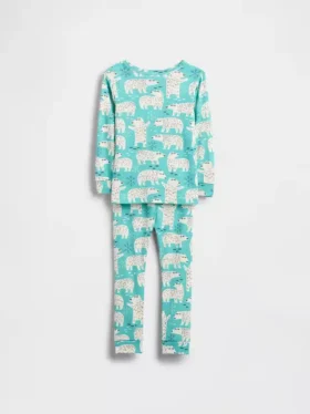 Pyjamasett i økologisk børstet bomull for Baby og Småbarn