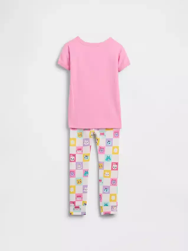 Pyjamasett i økologisk børstet bomull for Baby og Småbarn: «Gabby’s Dollhouse»