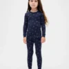 Pyjamasett i økologisk børstet bomull for barn og babyer