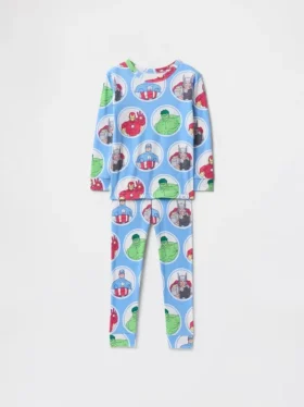 Pyjamasett i økologisk børstet bomull fra Marvel for Baby og Småbarn