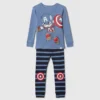 Pyjamasett i økologisk børstet bomull fra Marvel for Baby og Småbarn