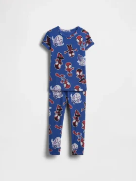 Pyjamasett i økologisk børstet bomull fra Marvel for Baby og Småbarn