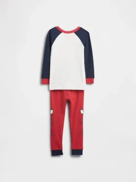Pyjamasett i økologisk børstet bomull fra Marvel for Baby og Småbarn
