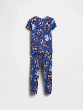 Pyjamasett i økologisk børstet bomull fra Marvel for Baby og Småbarn