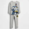Pyjamasett i økologisk børstet bomull med Batman-motiv for Baby og Småbarn