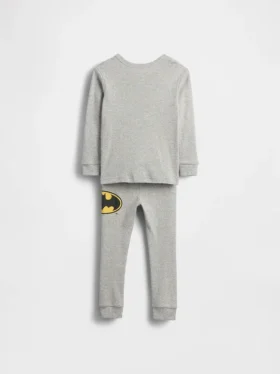 Pyjamasett i økologisk børstet bomull med Batman-motiv for Baby og Småbarn